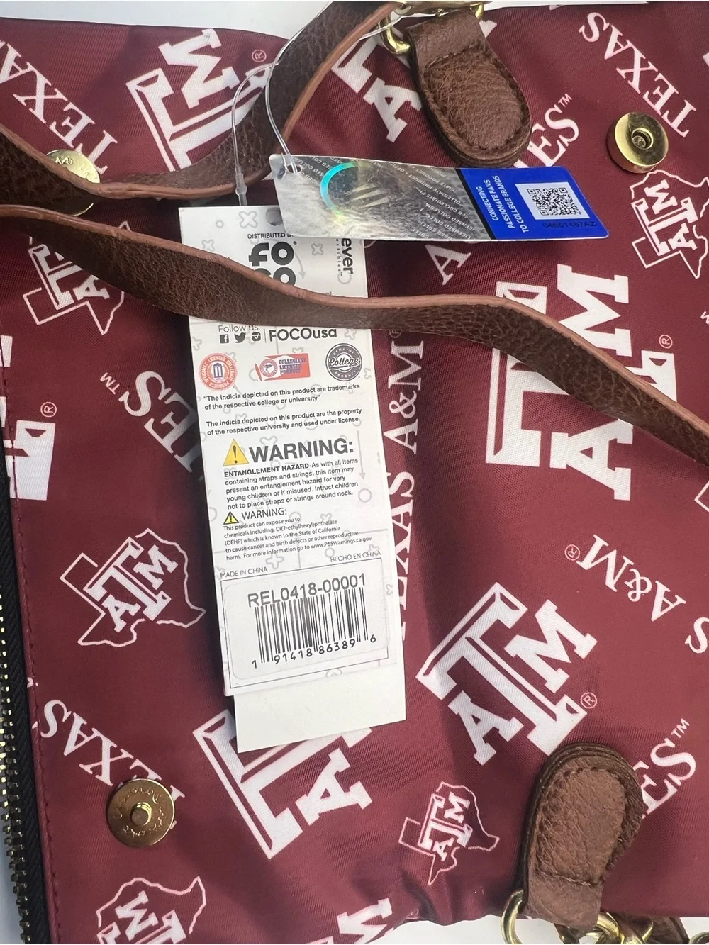 FOCO‎ NCAA Texas A&M Aggies Womens Printed Collection Foldover One Size